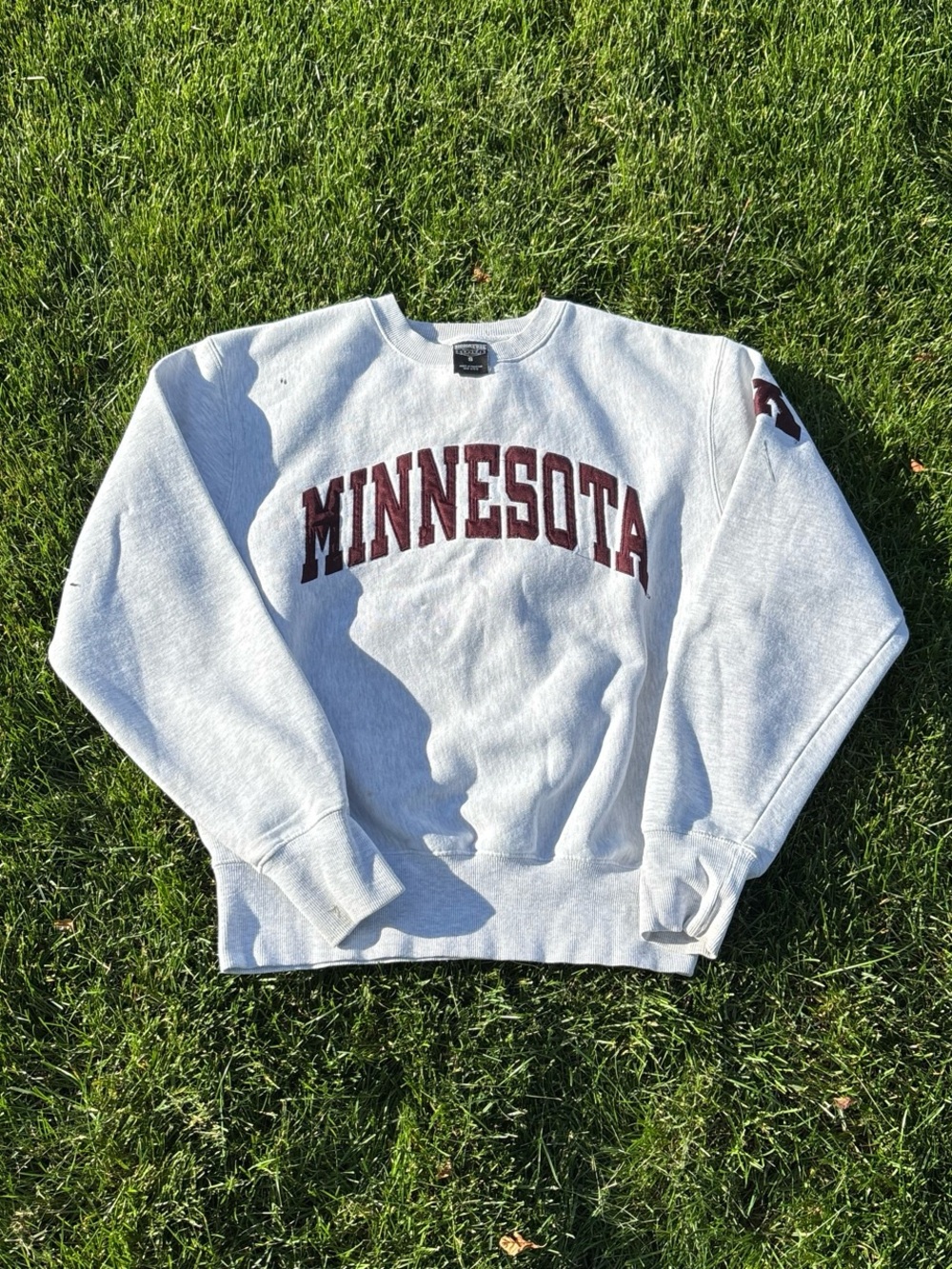 Signature Light Gray Crewneck Sweatshirt with Black Label